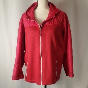 Free Country Pink Lightweight Quilted Waffle Jacket